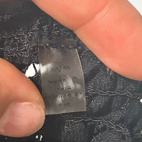 FP Free People One Adella Lace Bralette Black Size Medium - Picture 3 of 6